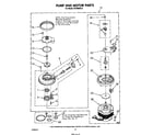Whirlpool DU7600XS2 pump and motor diagram