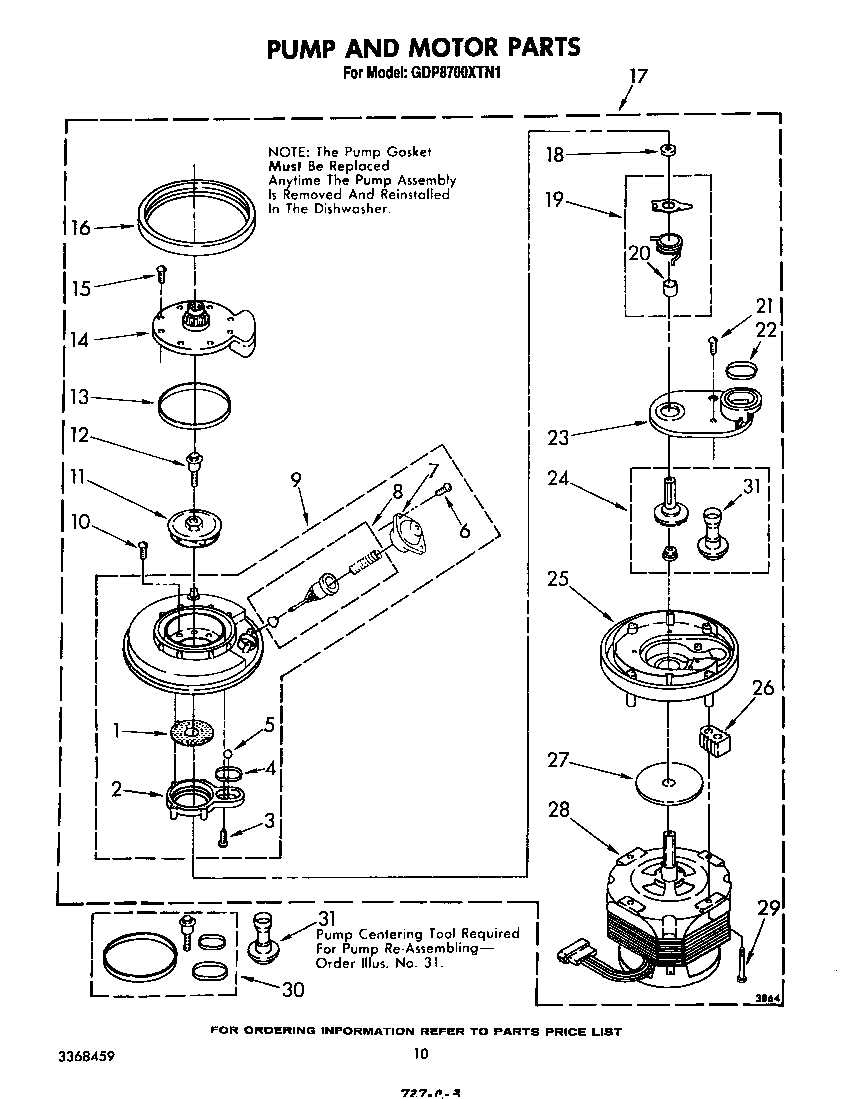 Pump and motor