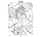 Whirlpool DU7216XS1 tub diagram