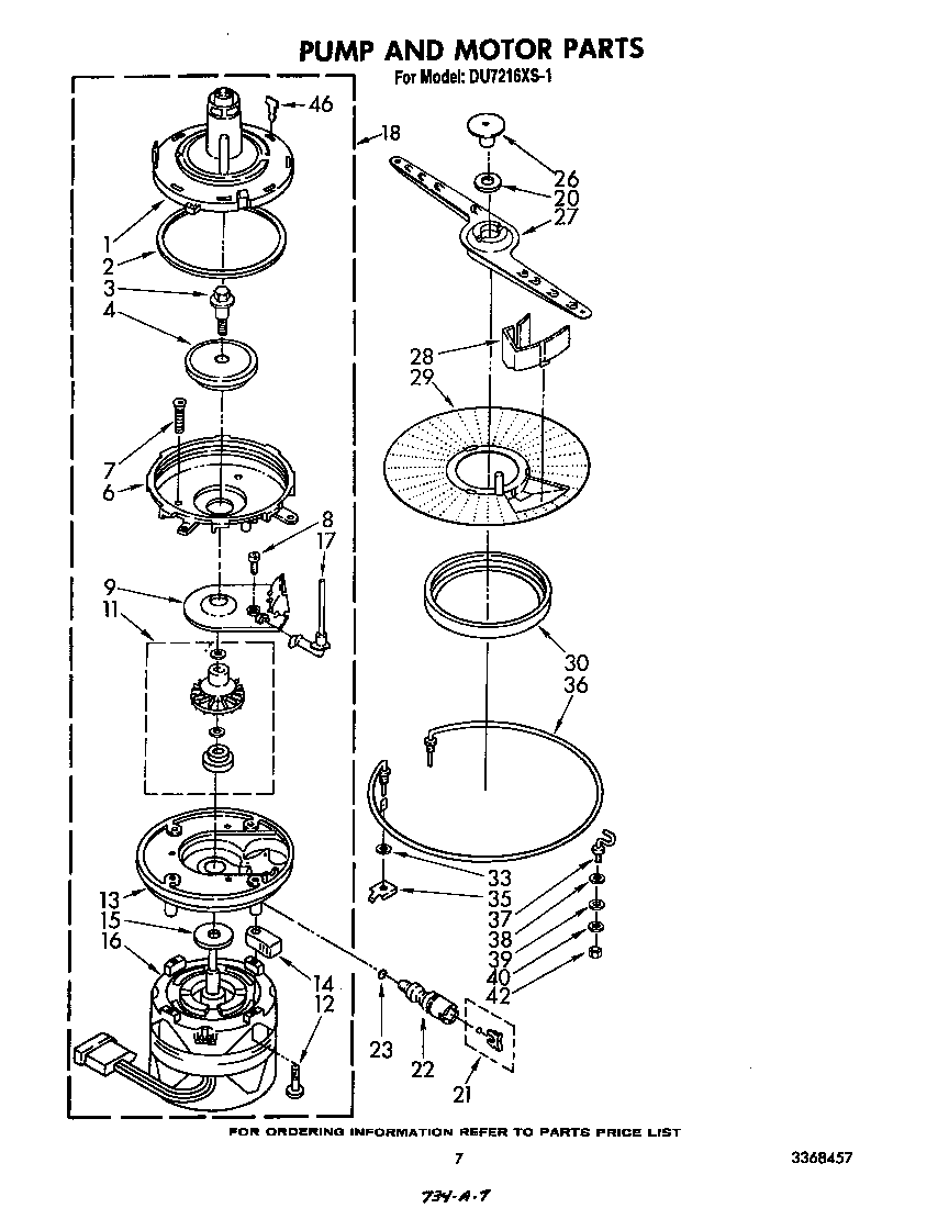 Pump and motor