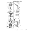 Whirlpool DU1099XT1 pump and motor diagram
