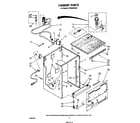 Whirlpool DP3000XRN2 cabinet diagram