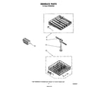 Whirlpool DP3000XRN2 dishrack diagram