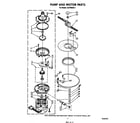Whirlpool DU7400XS1 pump and motor diagram