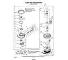 Whirlpool DU7600XS1 pump and motor diagram