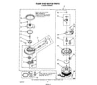 Whirlpool DU9500XS2 pump and motor diagram