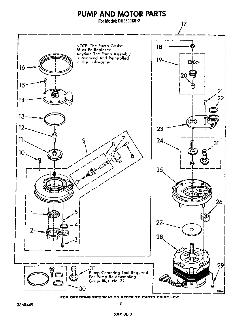 Pump and motor