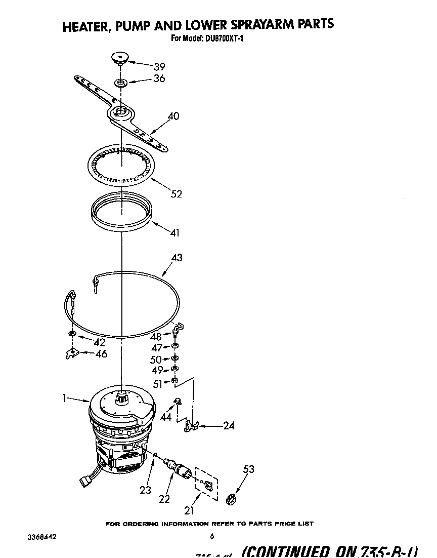 HEATER, PUMP AND LOWER SPRAYARM