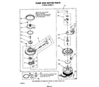 Whirlpool DU8700XT1 pump and motor diagram