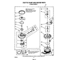 Whirlpool DU9700XR4 3367725 pump and motor diagram