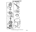 Whirlpool DU8100XT0 pump and motor diagram