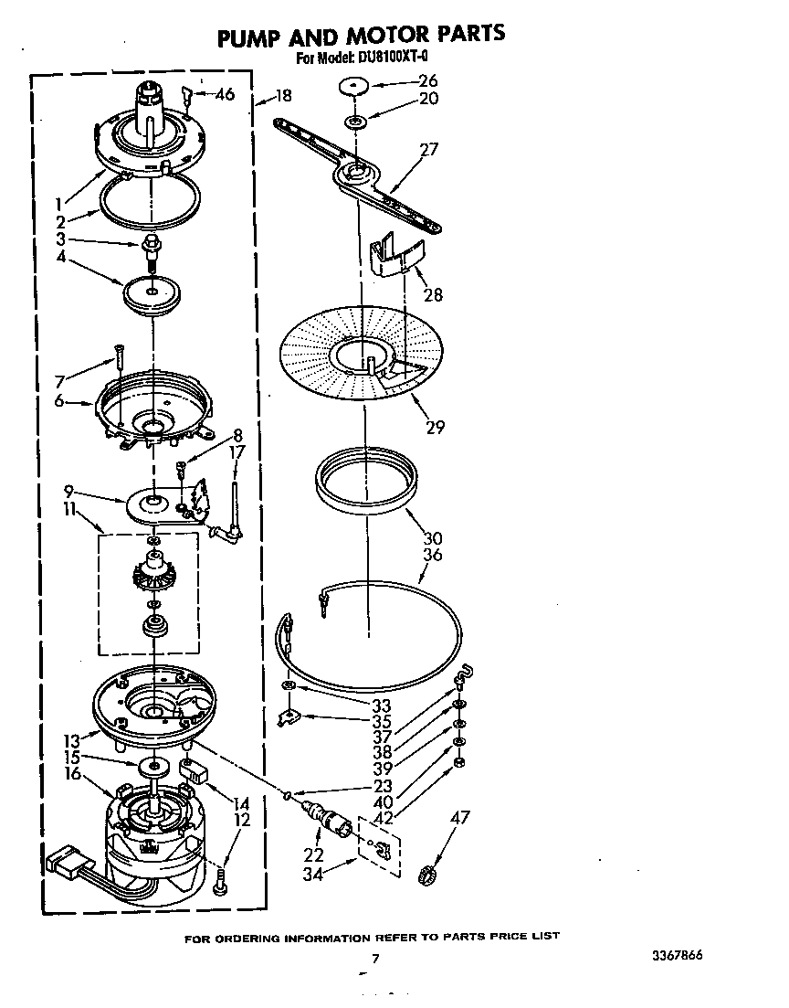 Pump and motor