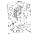 Whirlpool DU7200XS0 tub diagram