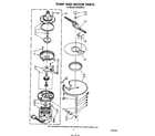 Whirlpool DU7200XS0 pump and motor diagram