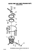 Heater, pump and lower sprayarm