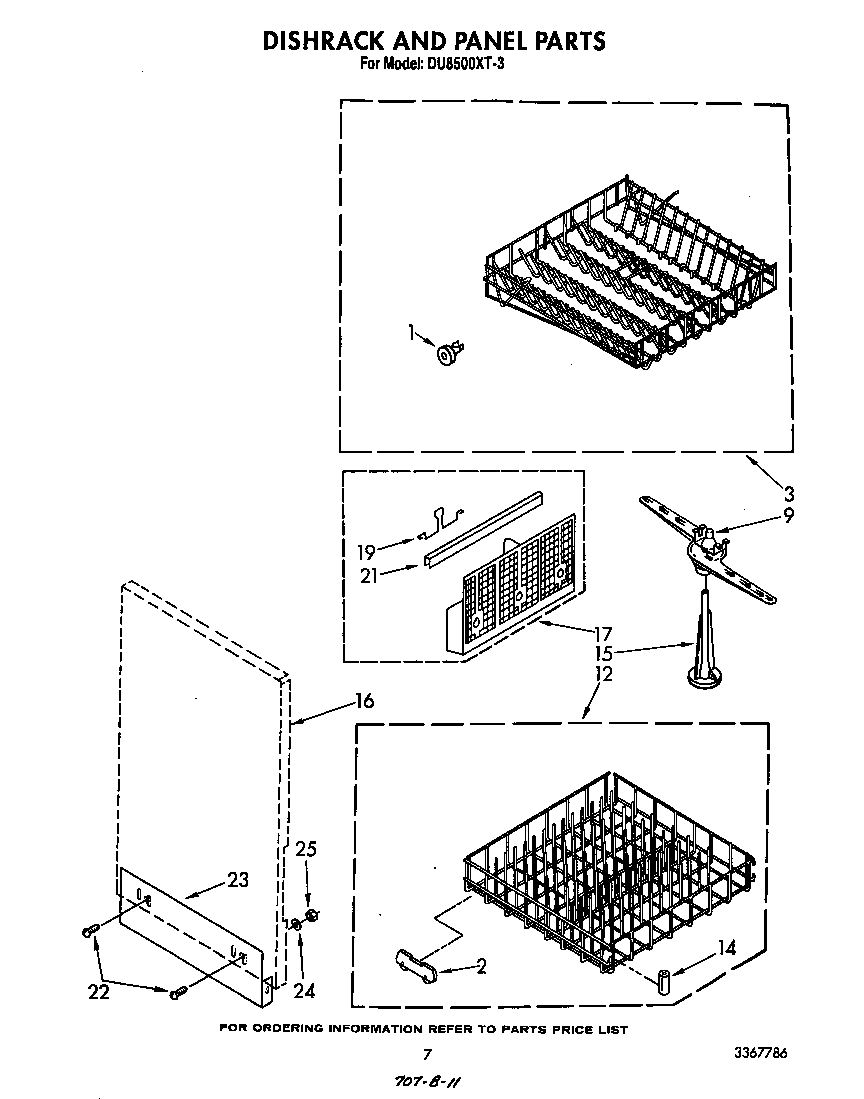 Dishrack and panel