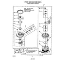 Whirlpool DU8550XT3 pump and motor diagram