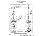 Whirlpool DU8550XT0 pump and motor diagram