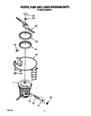 Heater,pump and lower sprayarm
