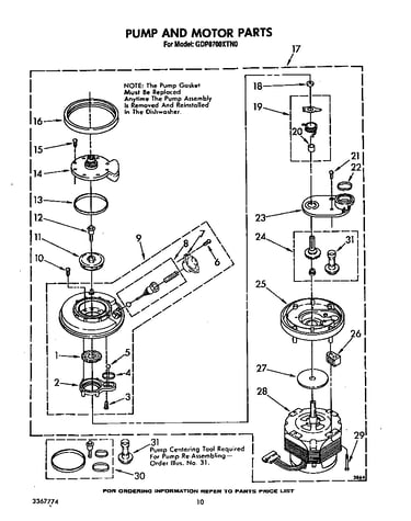 Pump and motor