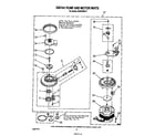 Whirlpool DU9700XR3 pump and motor diagram