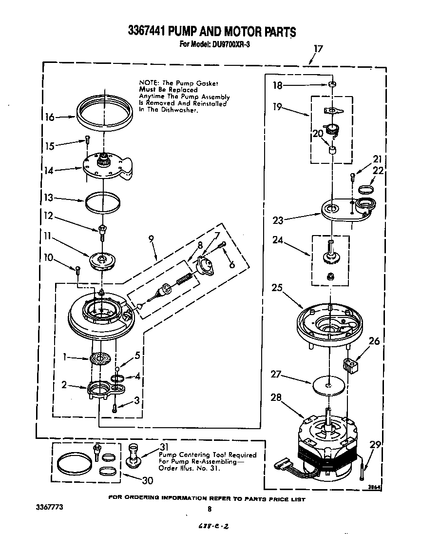 Pump and motor