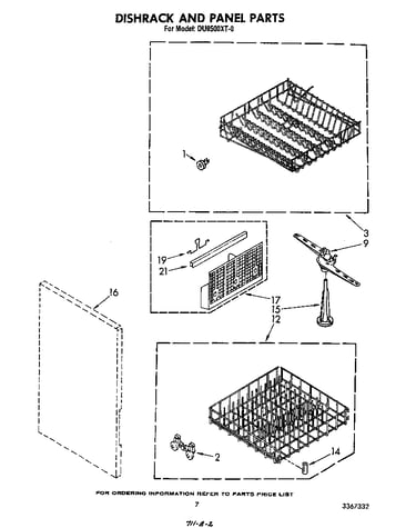 Dishrack and panel
