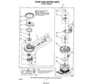 Whirlpool DU8700XT0 pump and motor diagram
