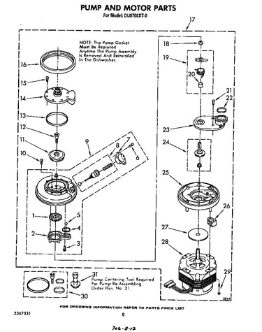 Pump and motor