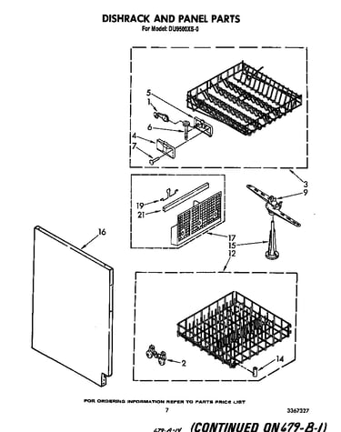 Dishrack and panel