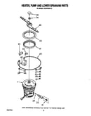 Heater, pump and lower spray arm