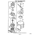 Whirlpool DU3040XP2 pump and motor diagram
