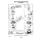Whirlpool DU4040XP2 3367443 pump and motor diagram