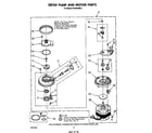 Whirlpool DU5004XM2 3367443 pump and motor diagram