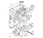 Whirlpool DU7500XR2 tub diagram