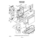 Whirlpool DU7500XR2 door diagram