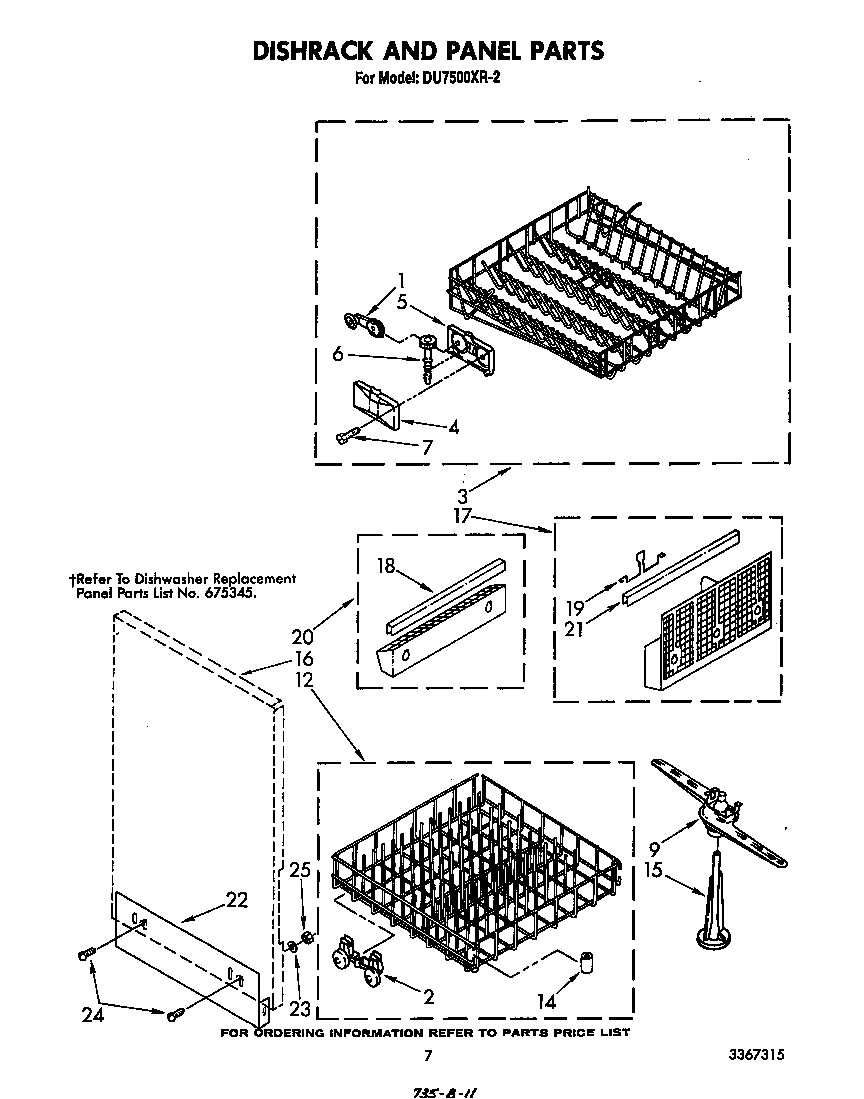 DISHRACK AND PANEL