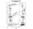 Whirlpool DU6000XR1 3367443 pump and motor diagram