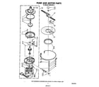 Whirlpool DU3016XR1 pump and motor diagram