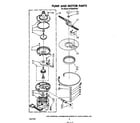 Whirlpool DP3000XRW1 pump and motor diagram
