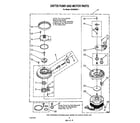 Whirlpool DU9000XR1 3367725 pump and motor diagram