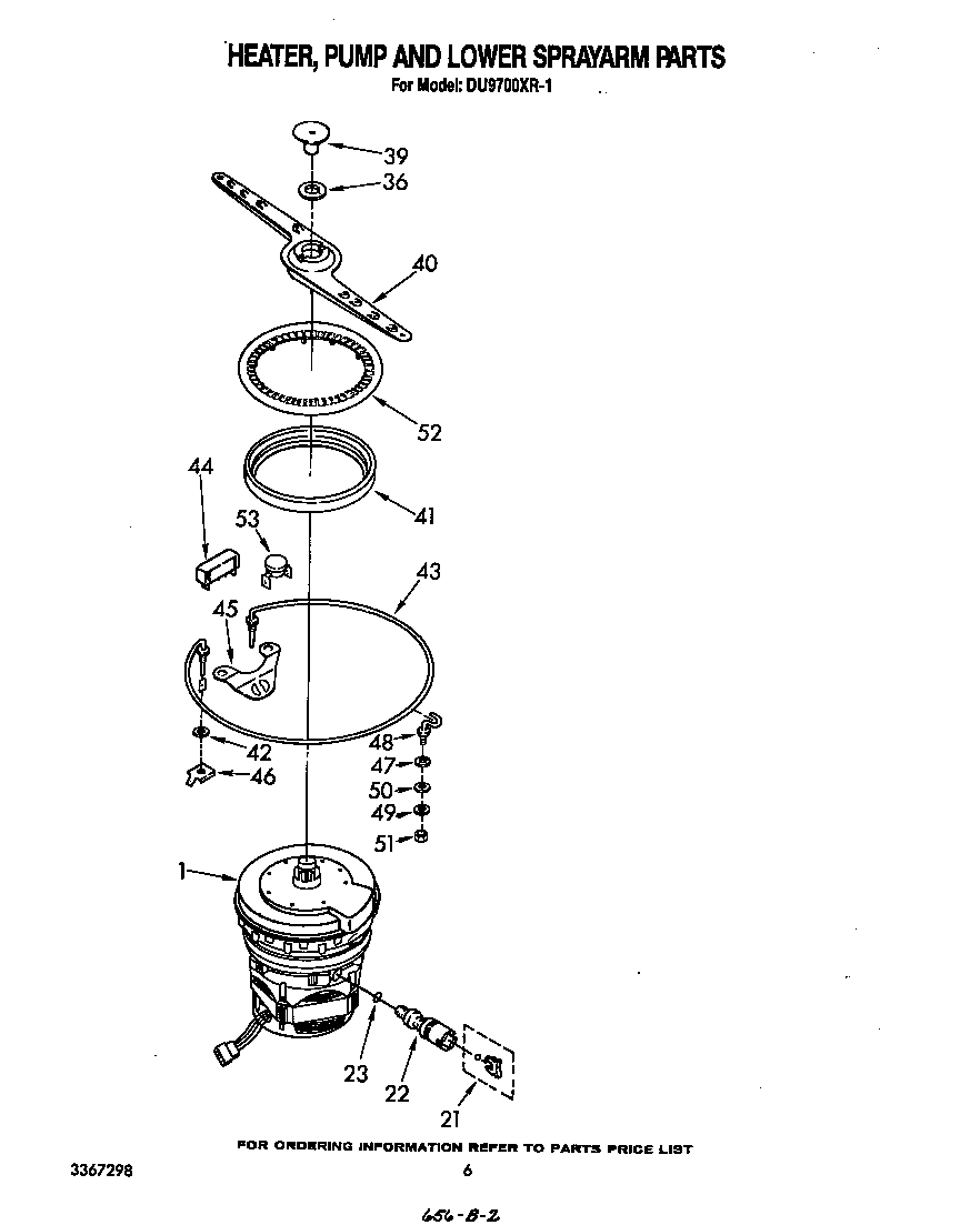 HEATER, PUMP AND LOWER SPRAYARM