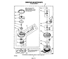 Whirlpool DU9700XR1 304599 pump and motor diagram