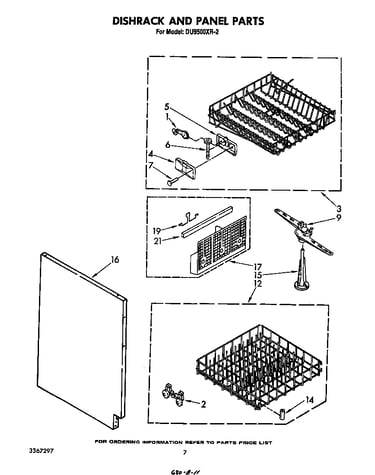 Dishrack and panel