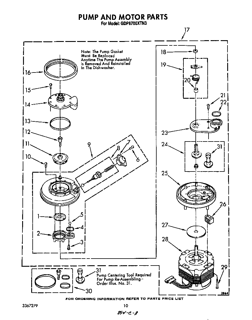 Pump and motor