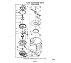 Whirlpool DP8350XVN2 pump and motor diagram