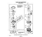 Whirlpool DU9450XT2 pump and motor diagram