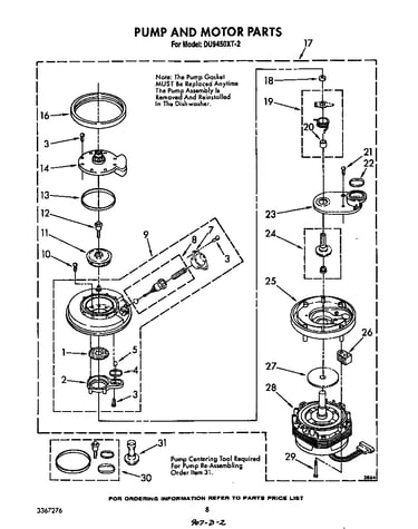 Pump and motor