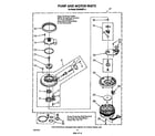 Whirlpool DU9400XT4 pump and motor diagram