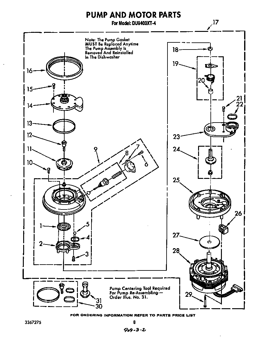 Pump and motor